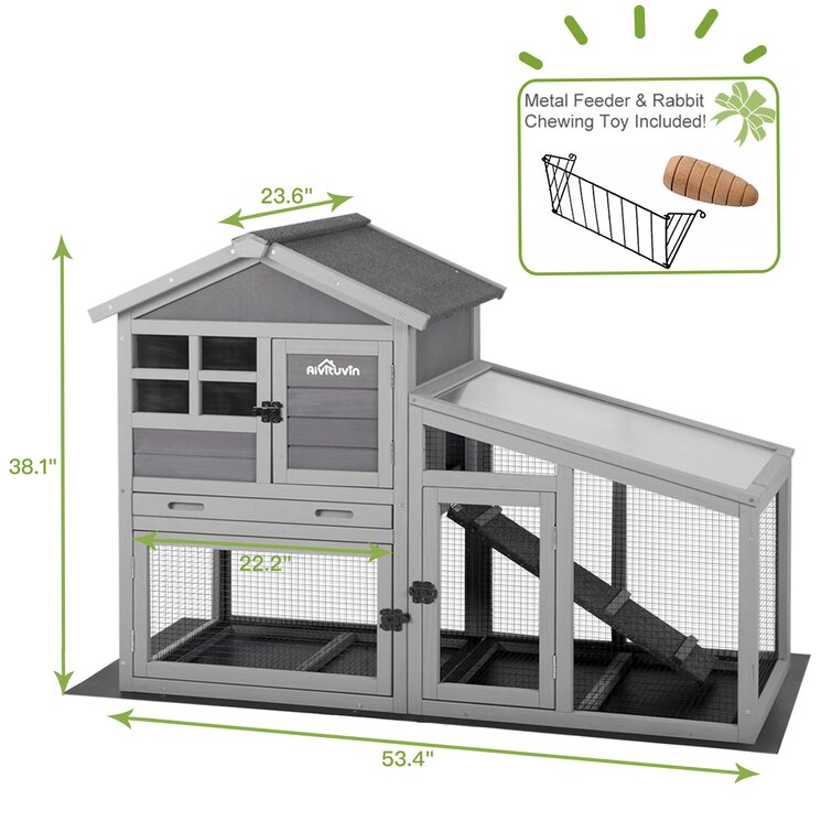 Large metal hotsell rabbit hutch